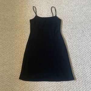 espirit de corp black mini dress